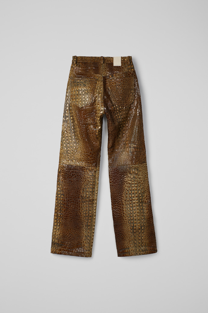 Leather Pants Pantaloni marrone in pelle