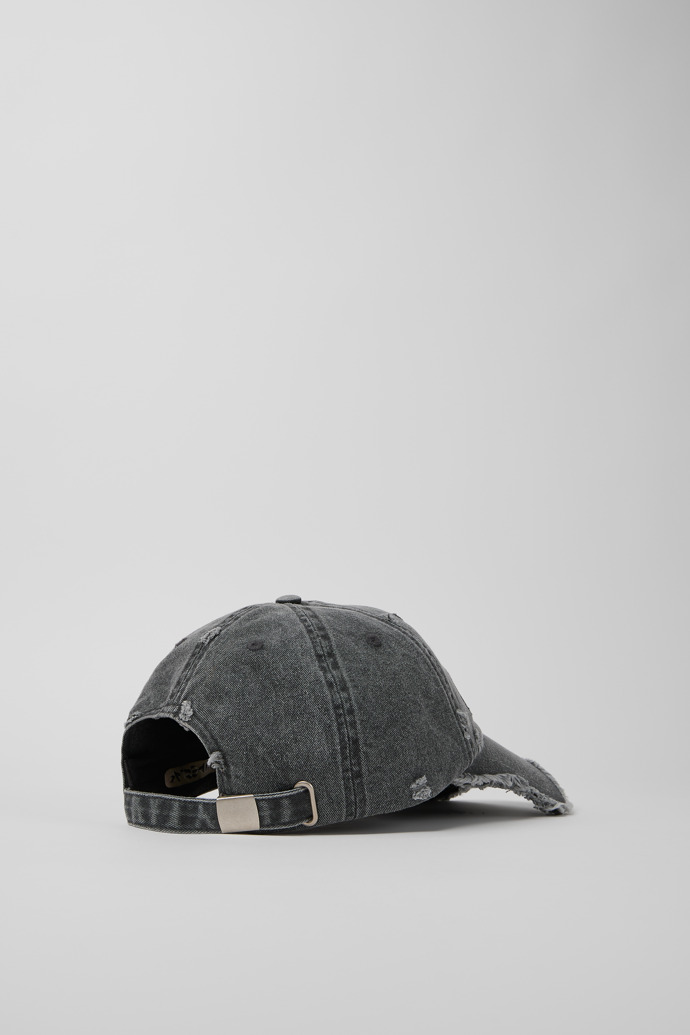 Back view of Cap Faded Black Distorted Washed Cap