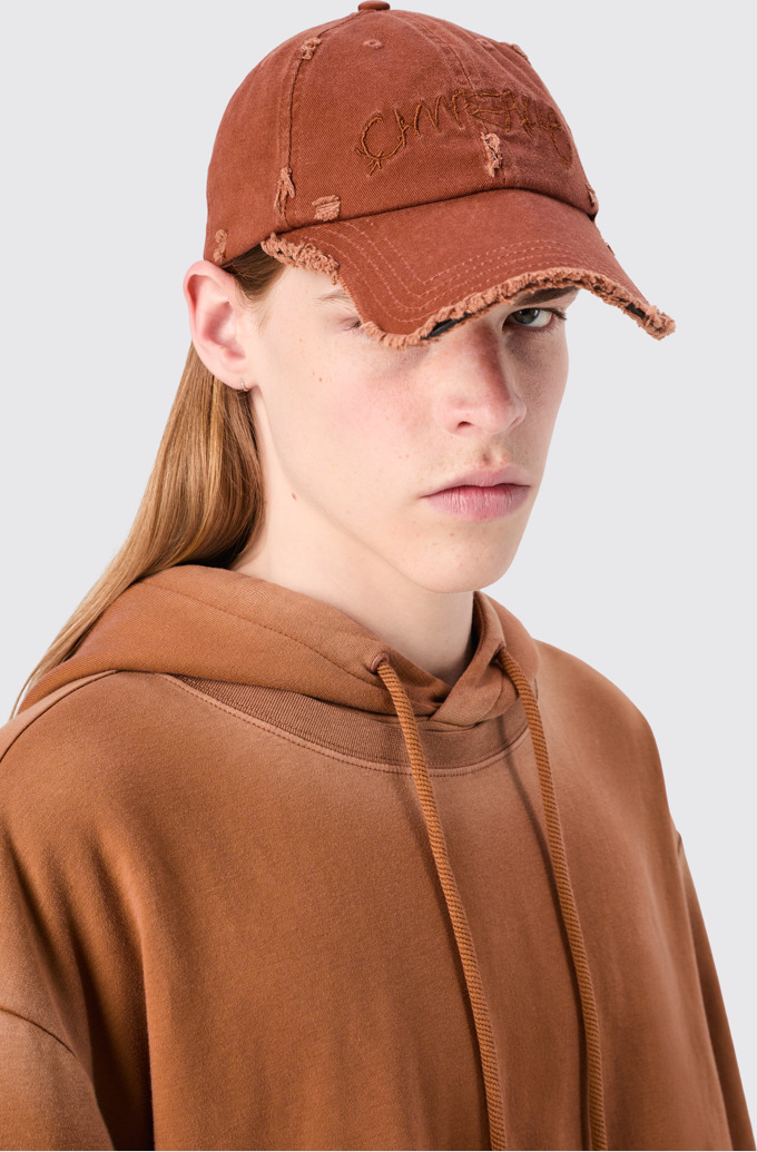 Cap Faded Terracotta Distorted Washed Cap