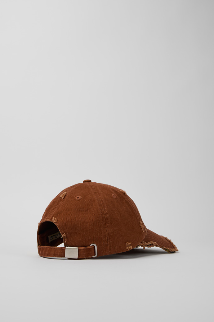 Back view of Cap Faded Terracotta Distorted Washed Cap