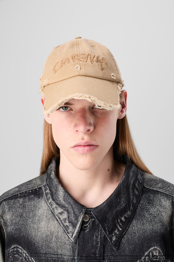 CAMPERLAB CAP Casquette délavée beige dégradé