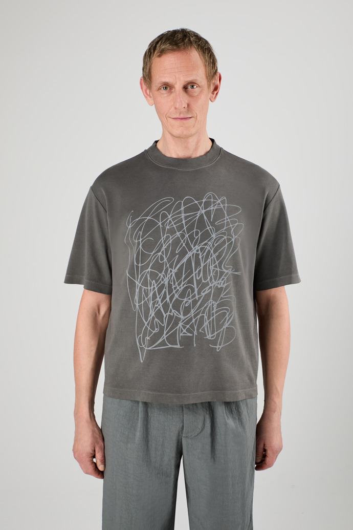 T-Shirt Faded Black Mineral Dye Boxy T-Shirt