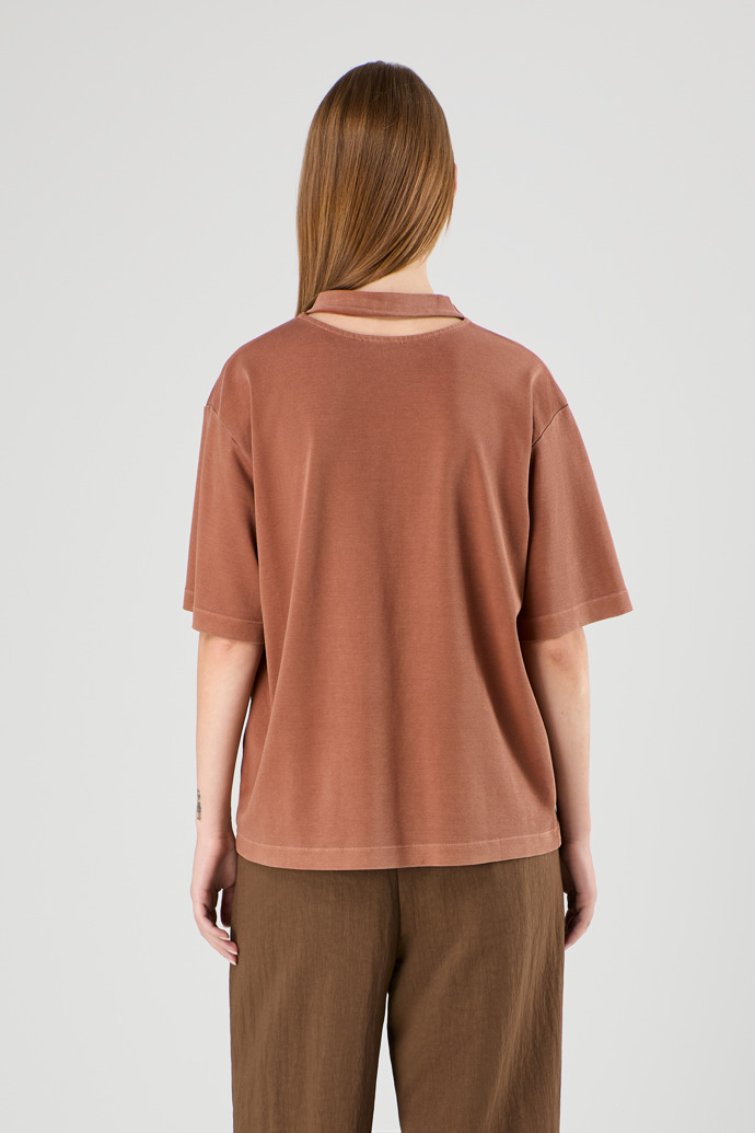 T-Shirt Terracotta Mineral Dye Boxy T-Shirt