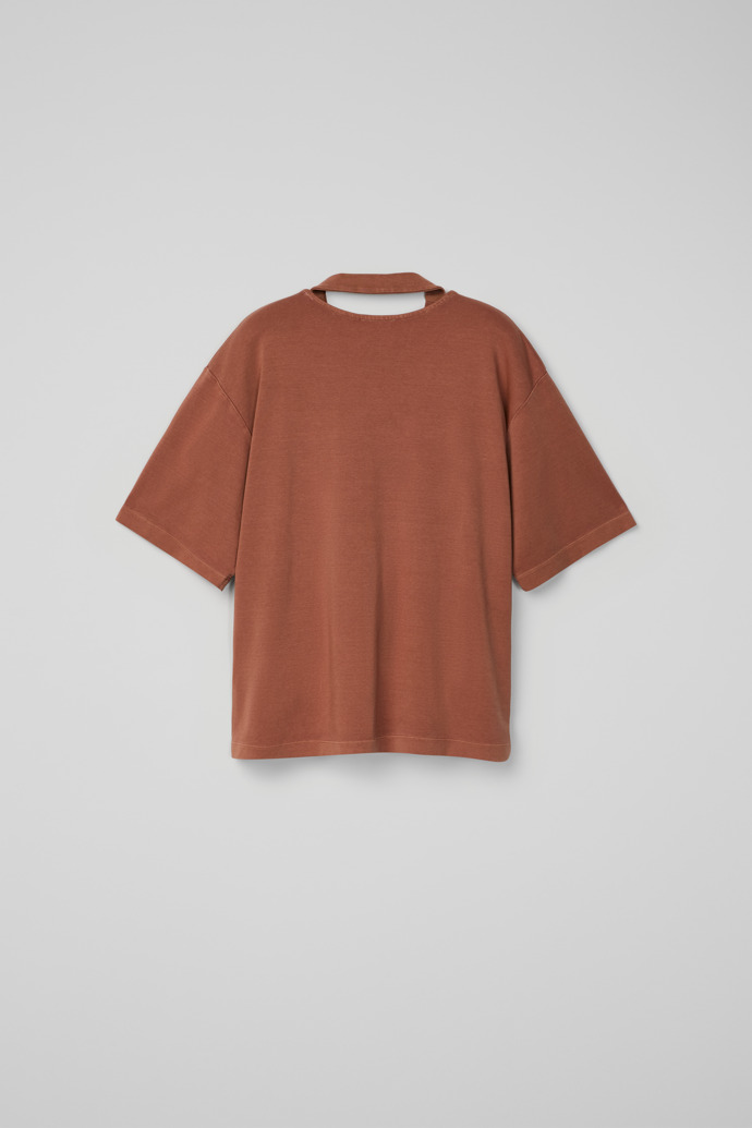 Back view of T-Shirt Terracotta Mineral Dye Boxy T-Shirt