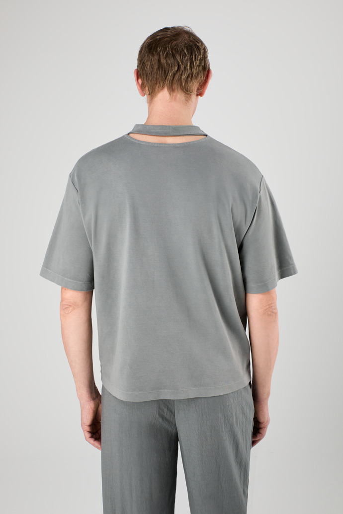 T-Shirt Gray Mineral Dye Boxy T-Shirt