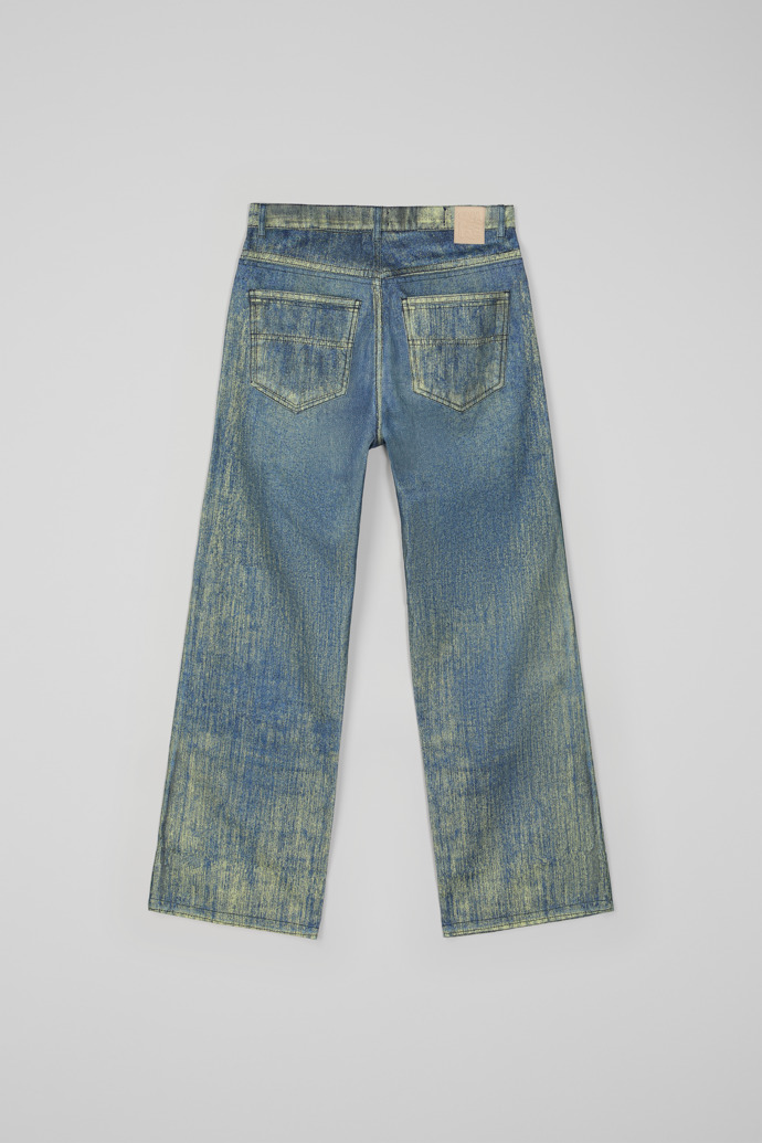 Denim Jeans mit Farbaufdruck in Sandblau