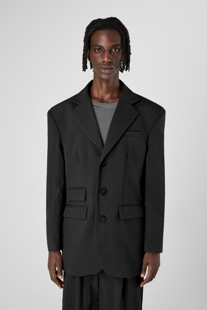Tailored Blazer Black Technical Suit Blazer