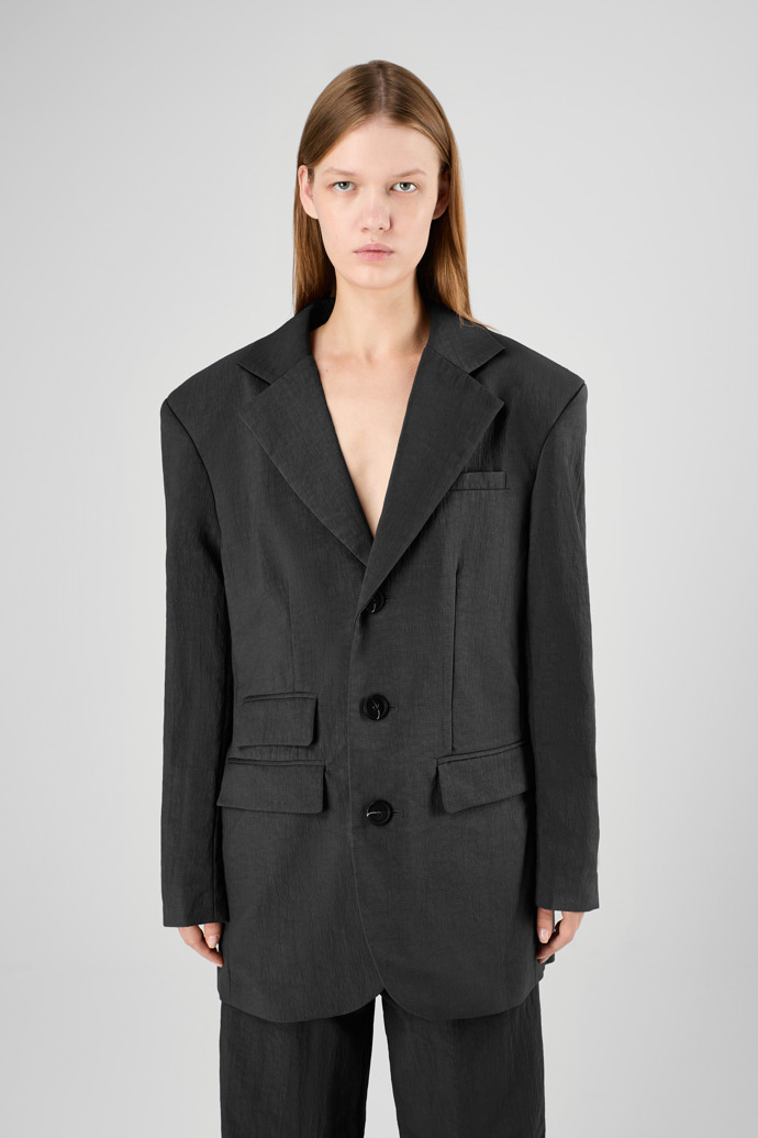 Tailored Blazer Black Technical Suit Blazer