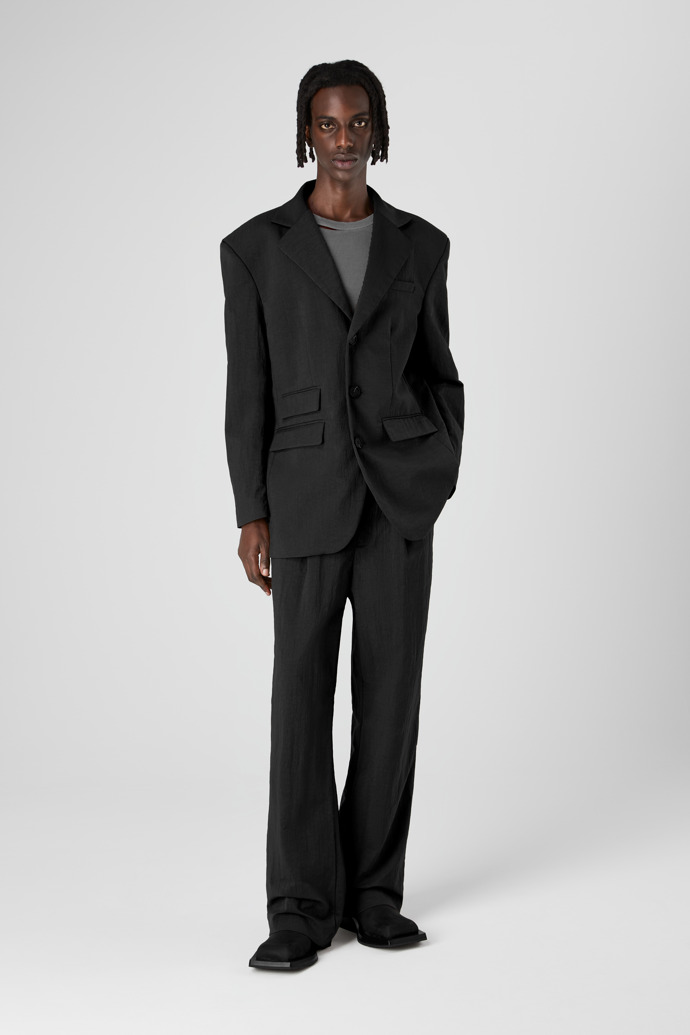 Tailored Blazer Black Technical Suit Blazer