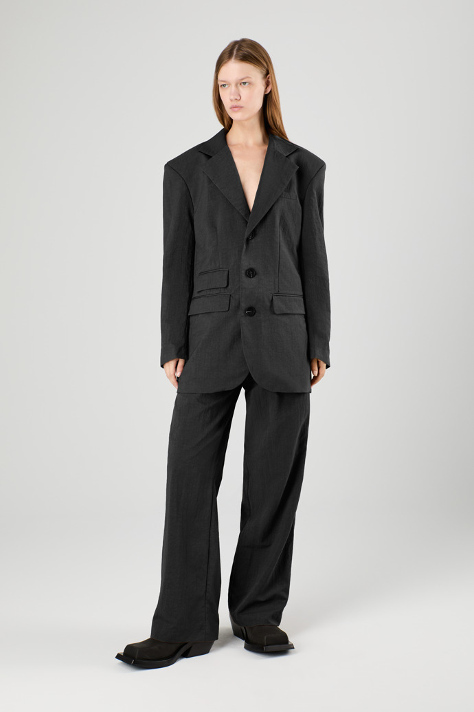 Tailored Blazer Black Technical Suit Blazer