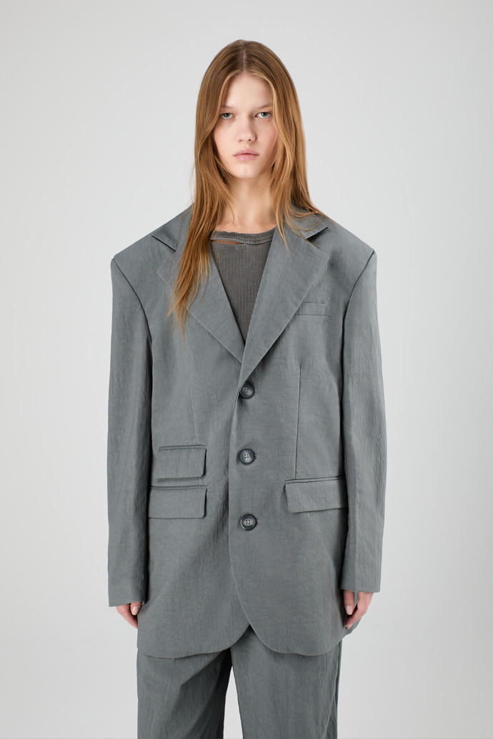 Tailored Blazer Gray ECONYL® Suit Blazer