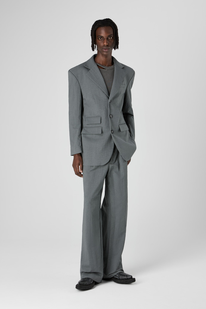 Tailored Blazer Gray ECONYL® Suit Blazer