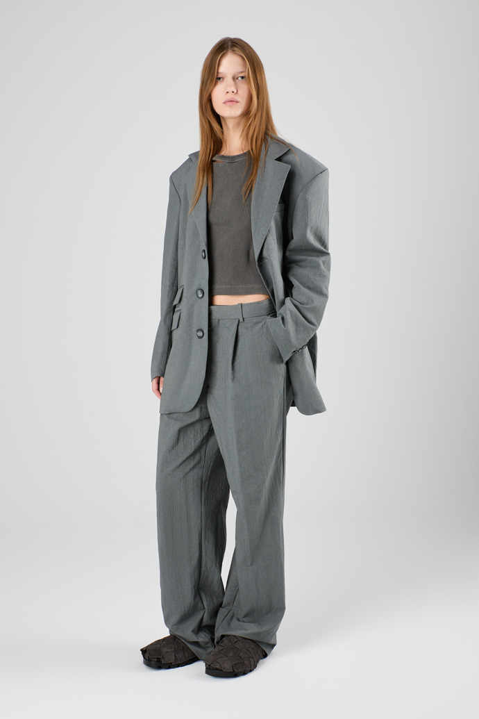 Tailored Blazer Gray ECONYL® Suit Blazer