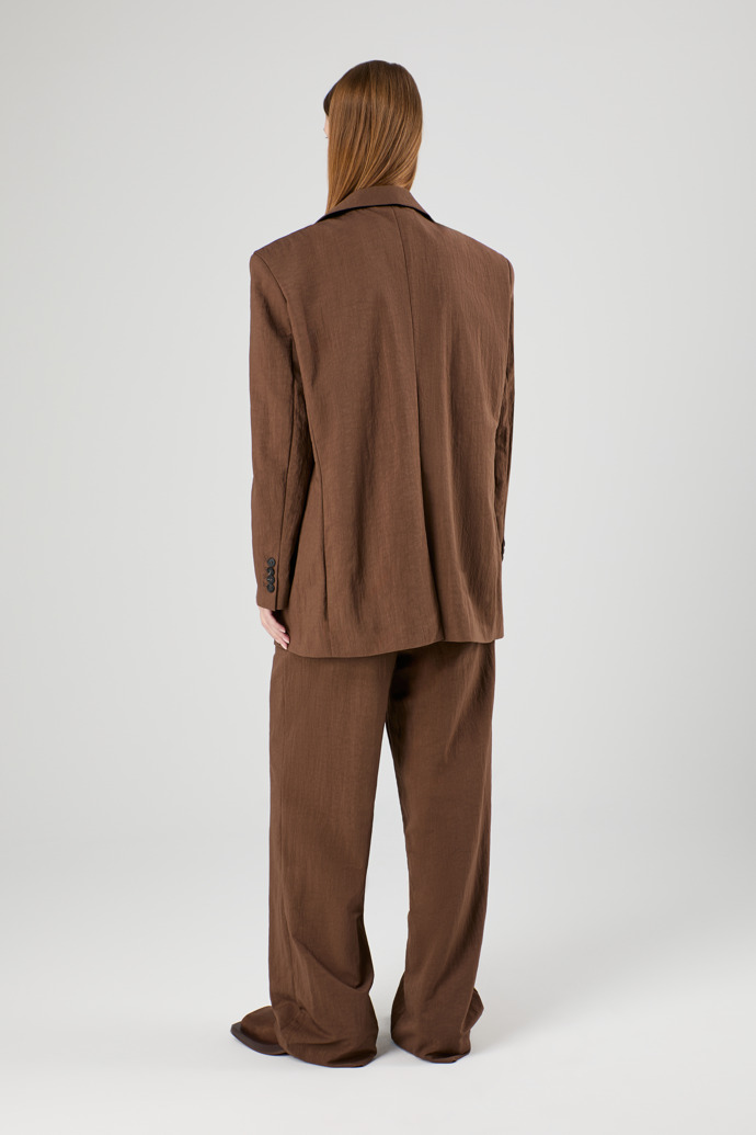 Tailored Blazer Sakko aus ECONYL® in Braun
