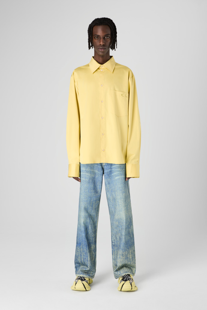 Cotton Shirt Yellow Cotton Shirt