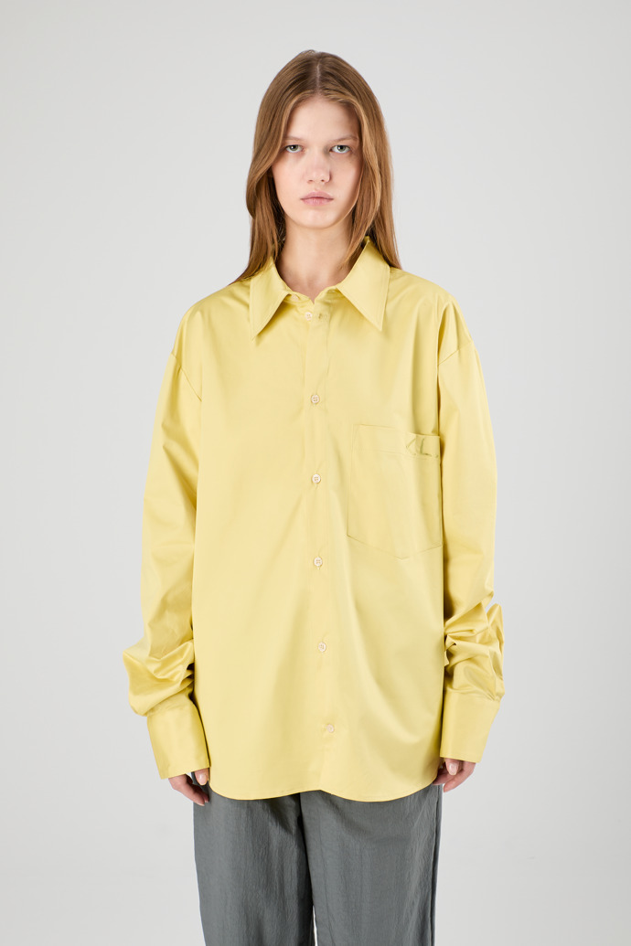 Cotton Shirt Yellow Cotton Shirt