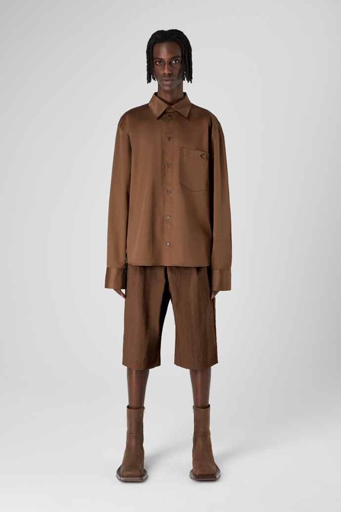 Cotton Shirt Brown Cotton Shirt