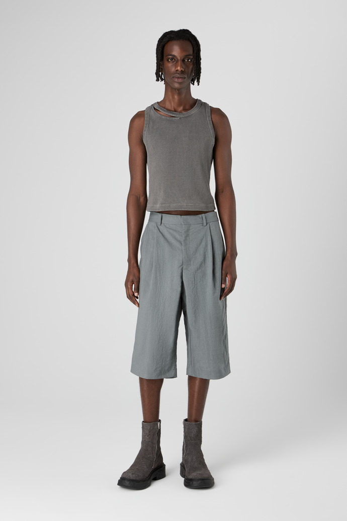 Tailored Shorts Gray Technical Suit Shorts