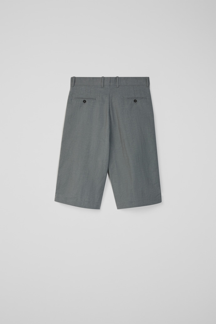 Tailored Shorts Kurze Anzughose aus Funktionsstoff in Grau