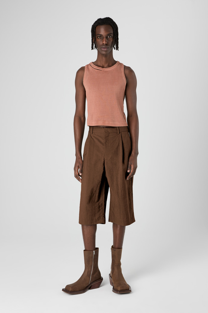 Tailored Shorts Brown Technical Suit Shorts