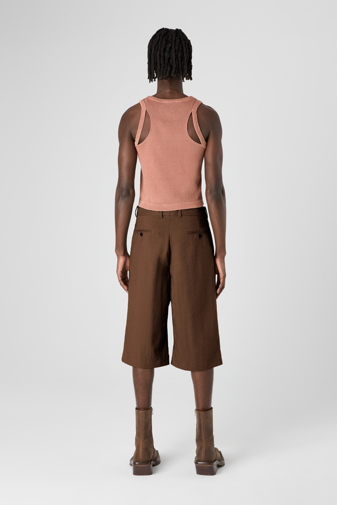 Tailored Shorts Brown Technical Suit Shorts