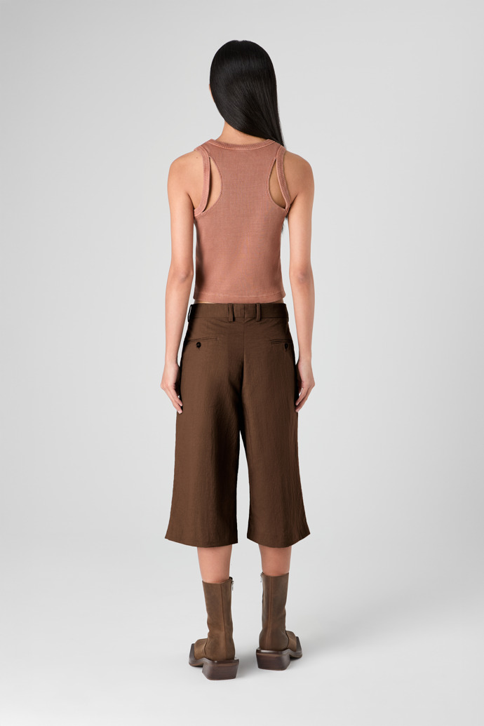 Tailored Shorts Pantalones cortos de traje técnicos marrones
