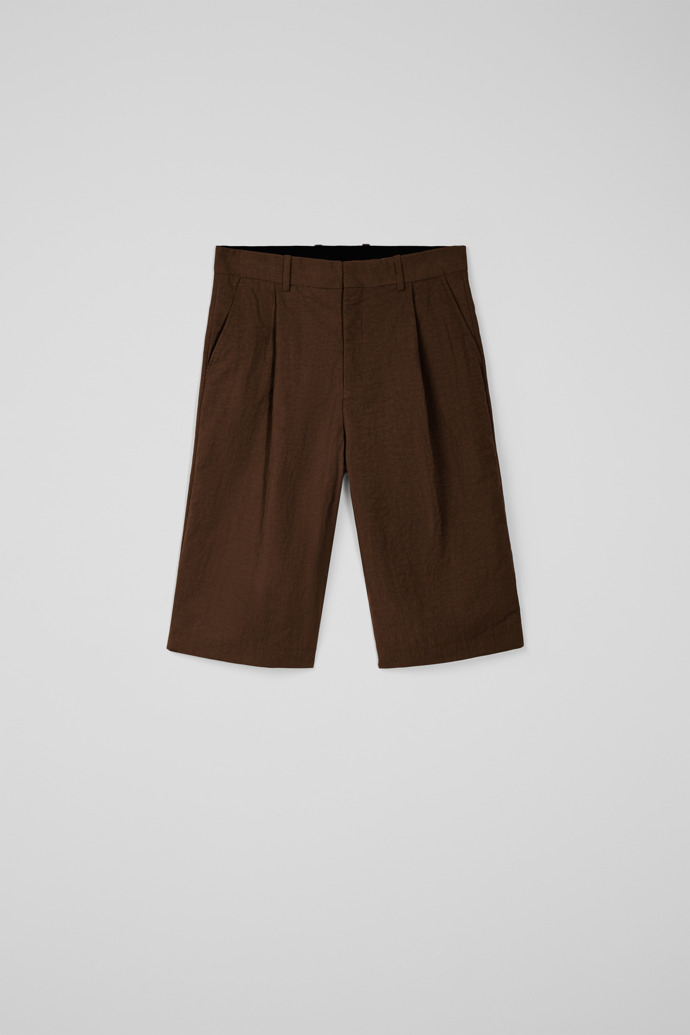 Tailored Shorts Pantalones cortos de traje técnicos marrones