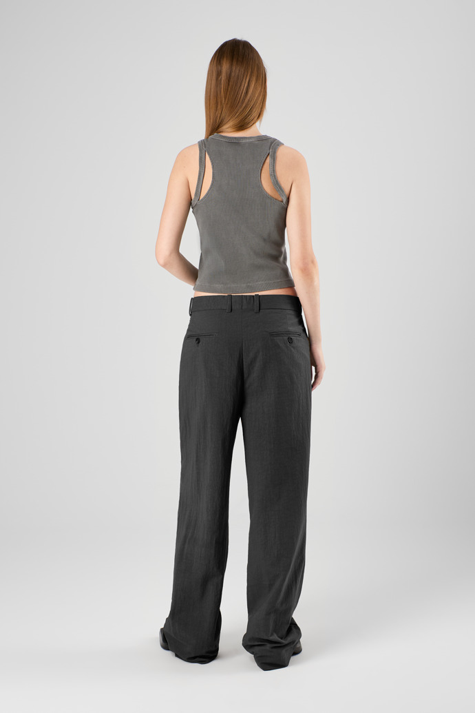 Tailored Trousers Black Technical Suit Trousers