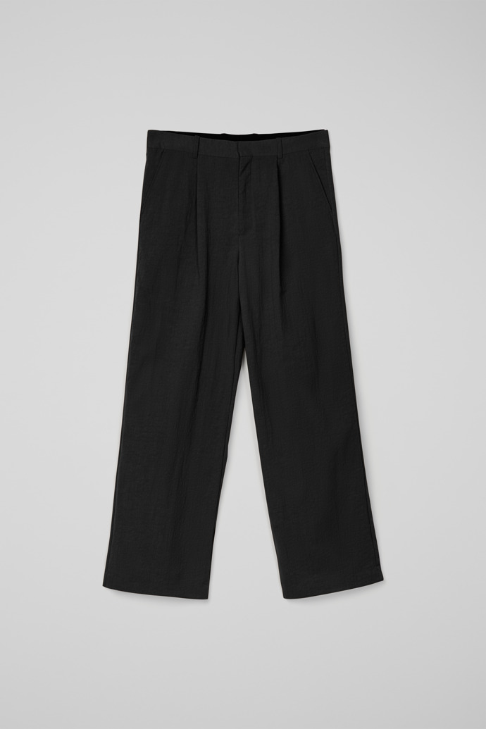 Side view of Tailored Trousers Black Technical Suit Trousers
