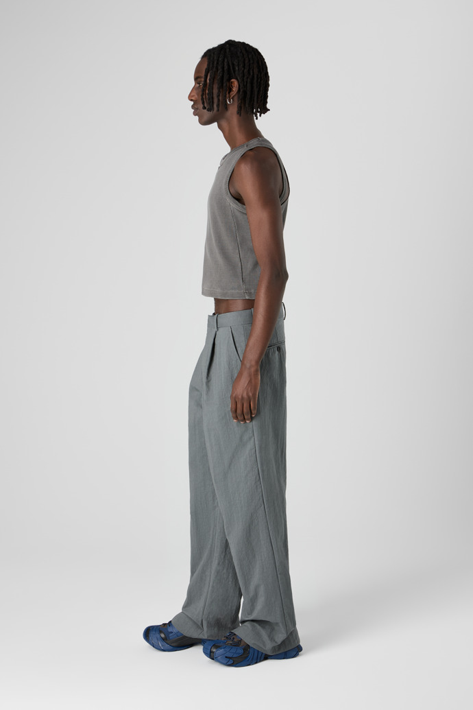 Tailored Trousers Gray Technical Suit Trousers