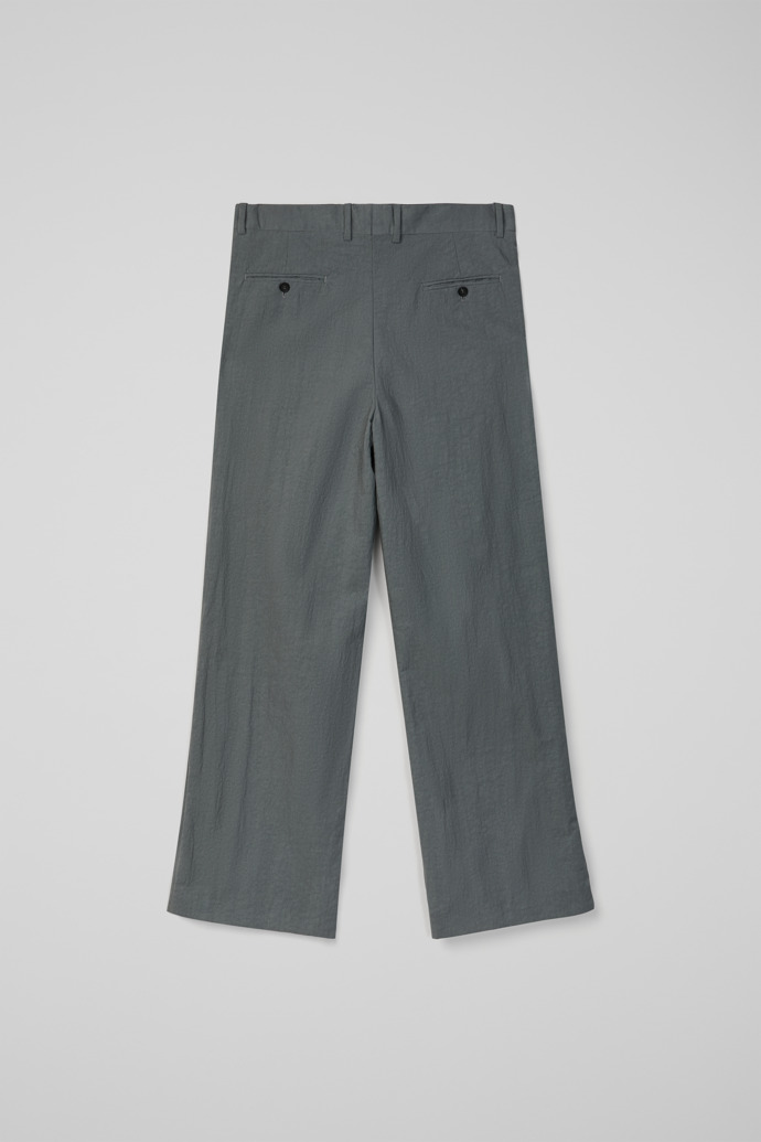 Tailored Trousers Szare spodnie garniturowe z tkaniny technicznej