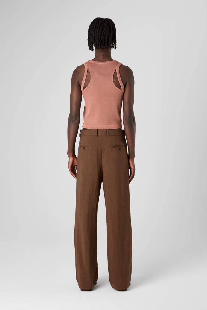 Tailored Trousers Brown Technical Suit Trousers