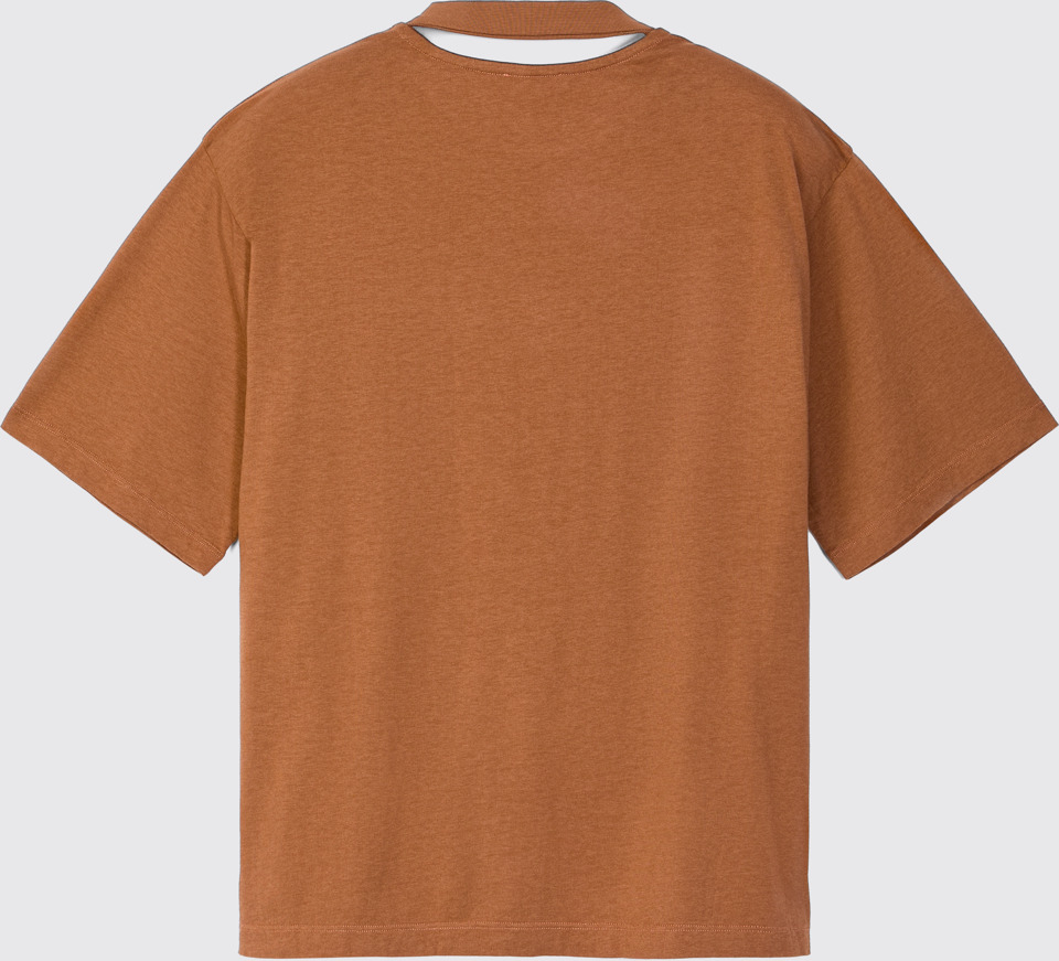 Back view of CAMPERLAB JERSEY Terracotta Boxy T-shirt