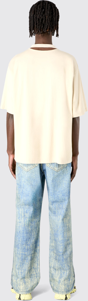 CAMPERLAB JERSEY Camiseta color arena desteñida de ajuste cuadrado