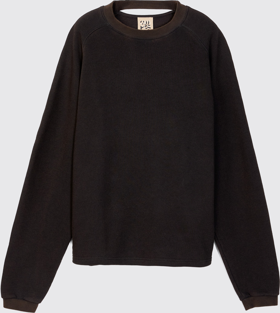 Side view of CAMPERLAB JERSEY Faded Black PYRATEX® Sweater