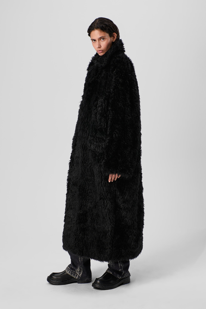CAMPERLAB COATS & JACKETS Black textured coat