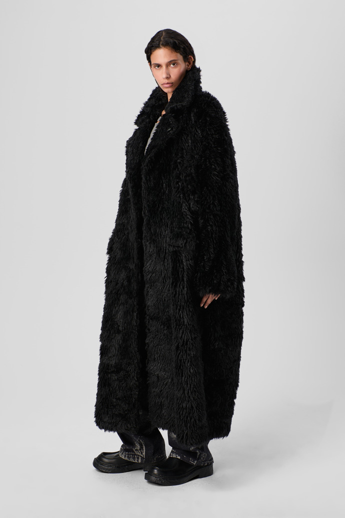 CAMPERLAB COATS & JACKETS Black textured coat