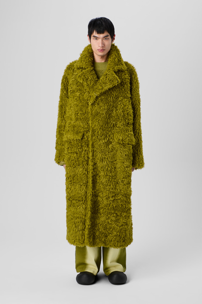 CAMPERLAB COATS & JACKETS Green textured coat