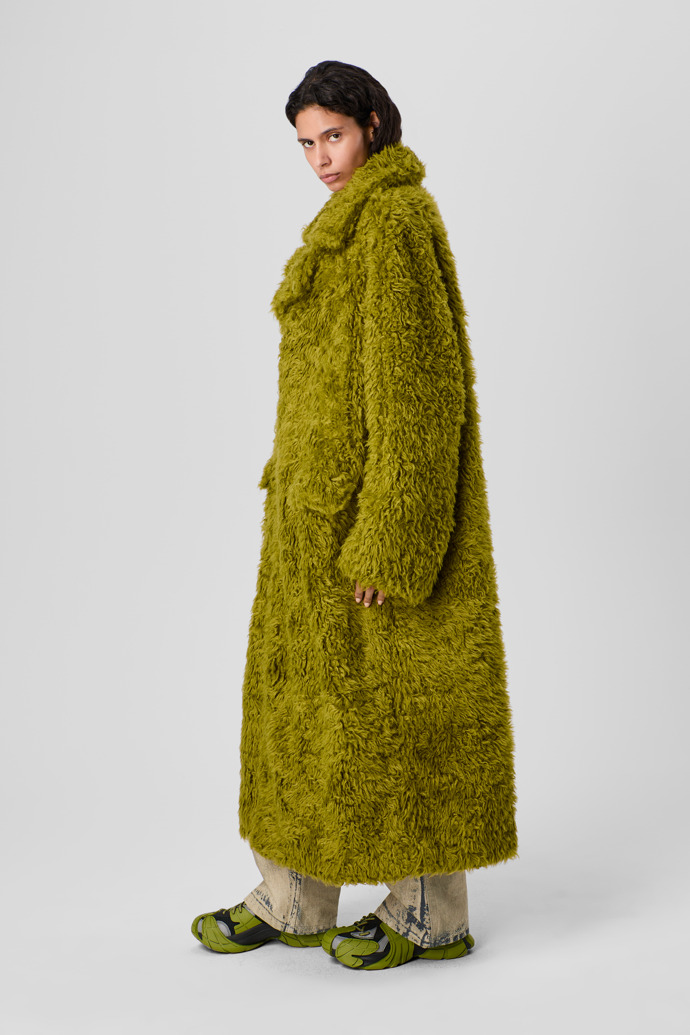 CAMPERLAB COATS & JACKETS Abrigo verde con textura