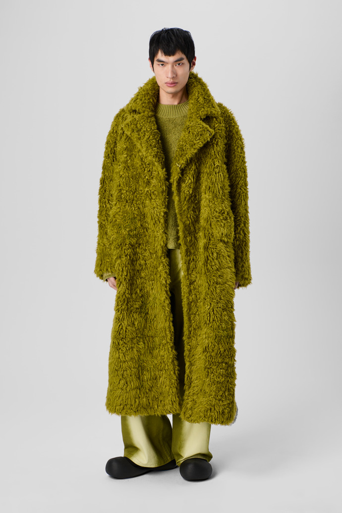 CAMPERLAB COATS & JACKETS Green textured coat