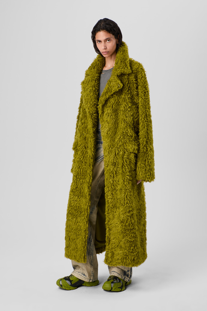 CAMPERLAB COATS & JACKETS Abrigo verde con textura