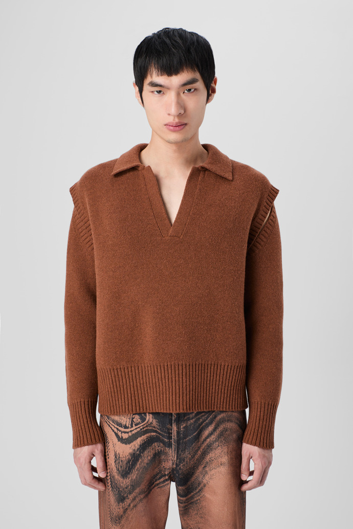 CAMPERLAB KNIT Brown wool-blend Sweater