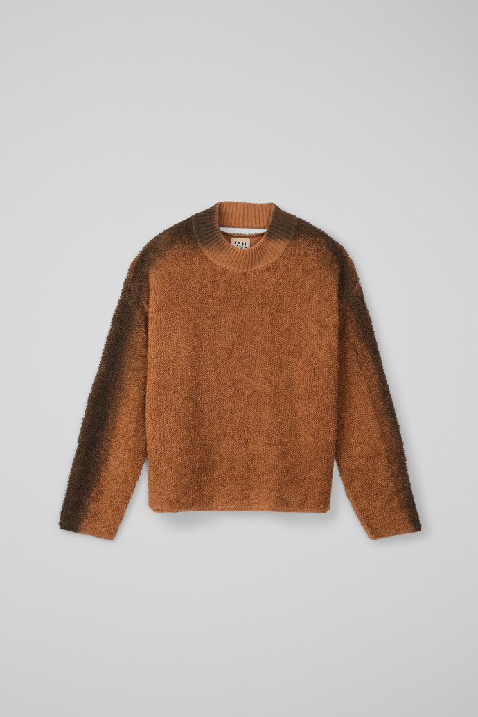 CAMPERLAB KNIT Pull bouclé en laine mélangée couleur terracotta