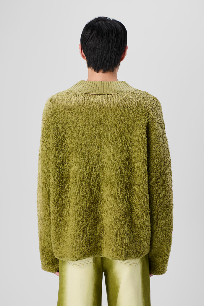 CAMPERLAB KNIT Green wool-blend Bouclé Jumper