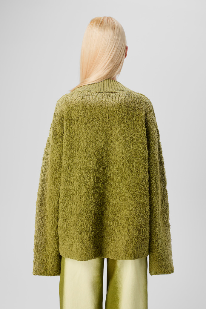 CAMPERLAB KNIT Green wool-blend Bouclé Jumper