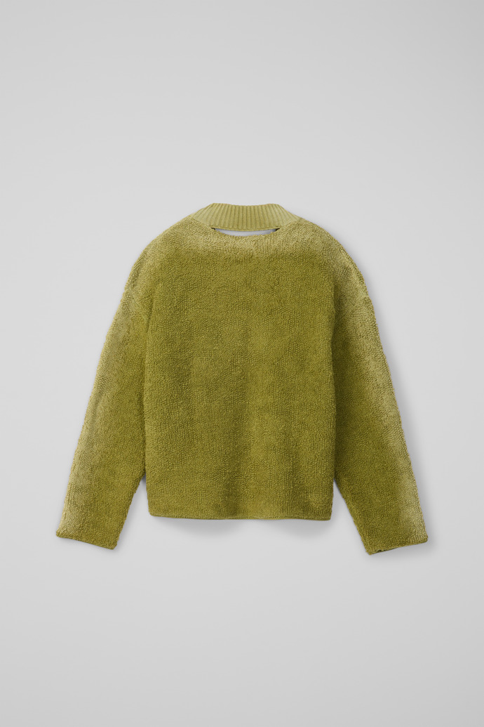 Back view of CAMPERLAB KNIT Green wool-blend Bouclé Jumper