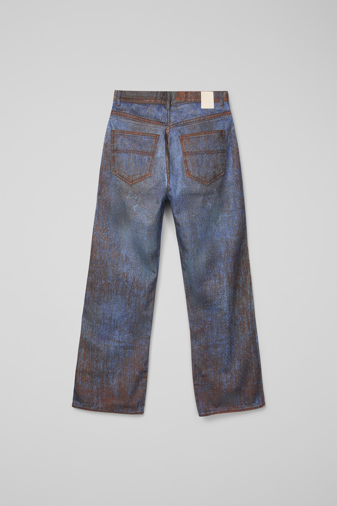 Back view of CAMPERLAB DENIM Terracotta-blue Denim Jeans