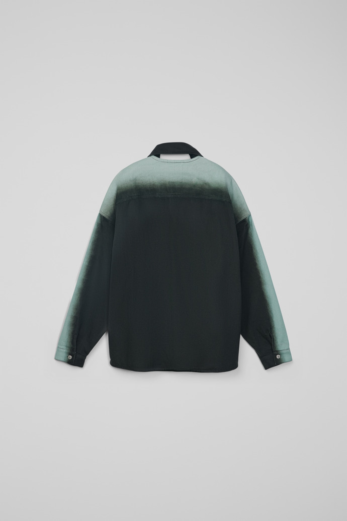 CAMPERLAB DENIM Cămașă din denim cu imprimeu cu efect pulverizat, negru