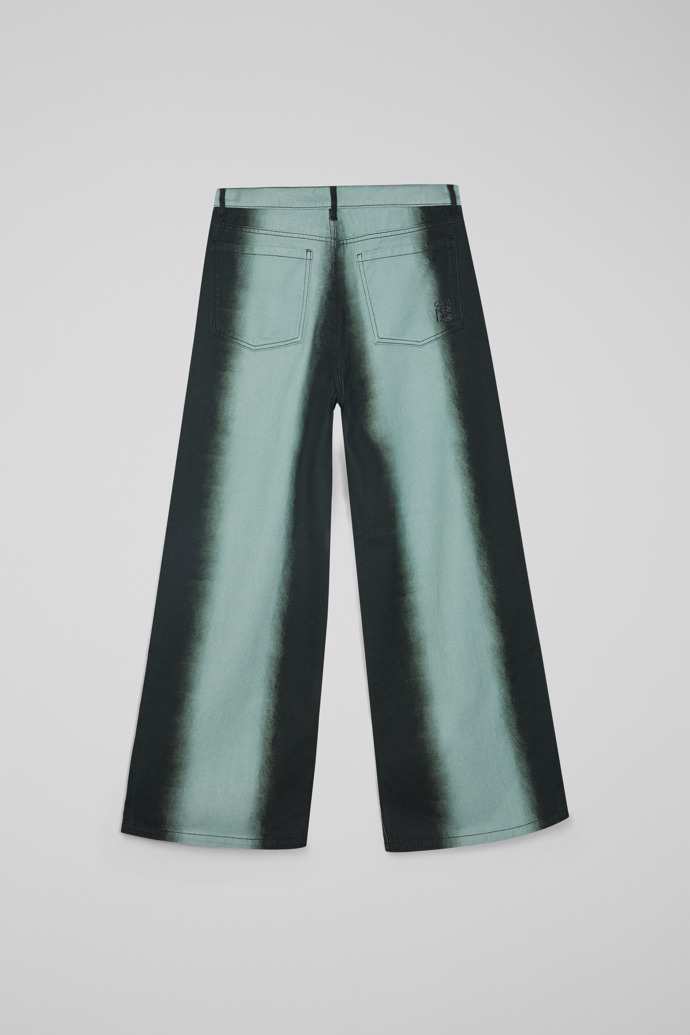 CAMPERLAB DENIM Calças de ganga bootcut pretas com efeito pulverizado estampado