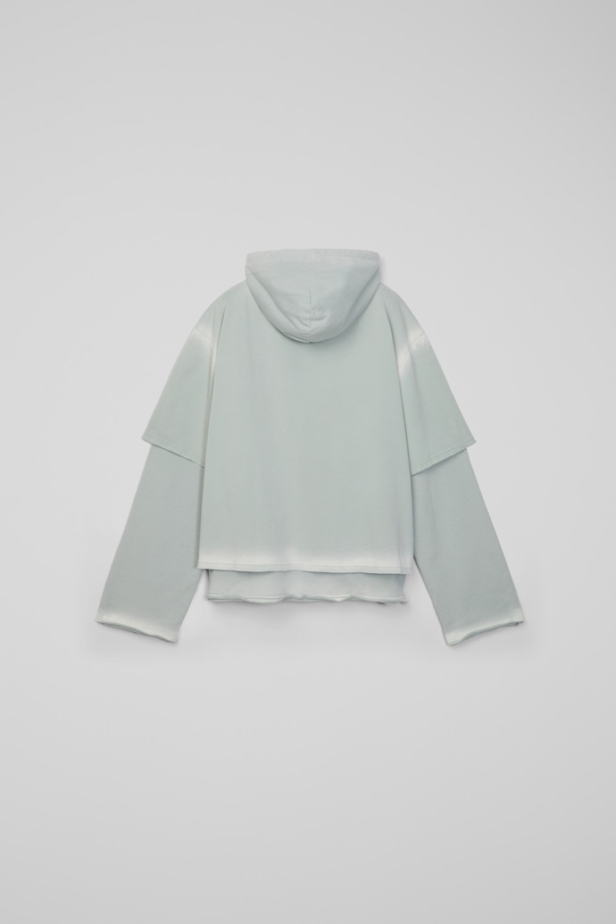 Back view of CAMPERLAB JERSEY Faded gray Organic Cotton Hoodie
